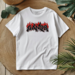 T-Shirt GandB Fire Ravens Λευκό