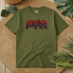 T-Shirt GandB Fire Ravens Χακί