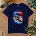 T-Shirt GandB Getaway Bear Μπλε