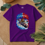T-Shirt GandB Getaway Bear Μωβ