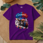 T-Shirt GandB Police Bear Μωβ