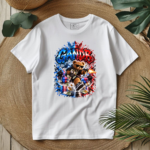 T-Shirt GandB Runaway Bear Λευκό