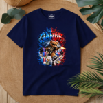 T-Shirt GandB Runaway Bear Μπλε