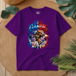 T-Shirt GandB Runaway Bear Μωβ