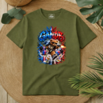 T-Shirt GandB Runaway Bear Χακί