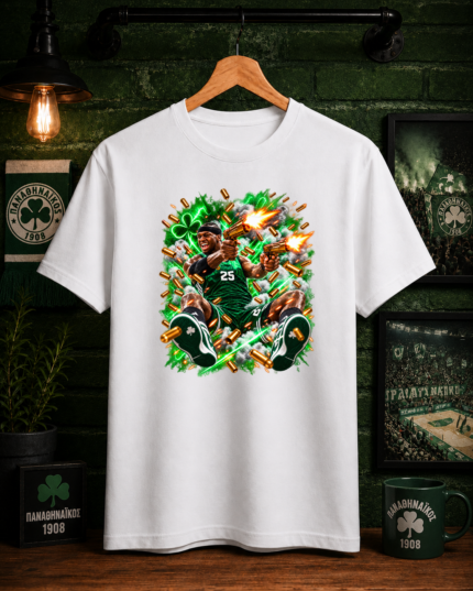 T-Shirt Ναν Πράσινος Εκτελεστής Λευκό