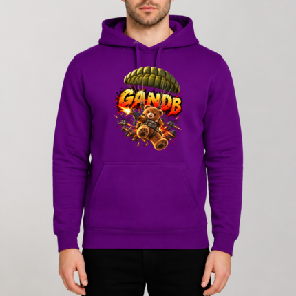 Φούτερ GandB Fighter Bear Μωβ