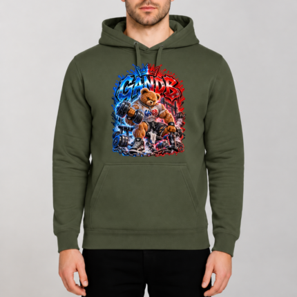 Φούτερ GandB Gym Bear Χακί