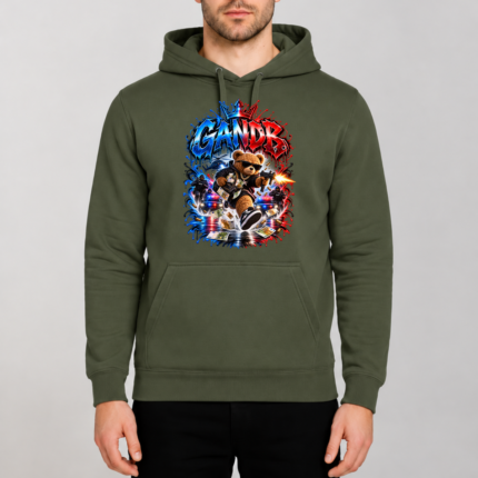 Φούτερ GandB Runaway Bear Χακί