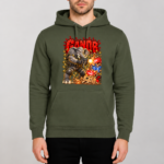 Φούτερ GandB Wild Elephant Χακί