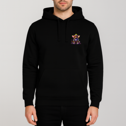 Φούτερ Streetwear Teddy Μπροστά Μαύρο