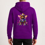 Φούτερ Streetwear Teddy Μωβ