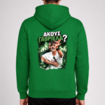 Φούτερ με κουκούλα Ακούς Γαβριέλα Πράσινο